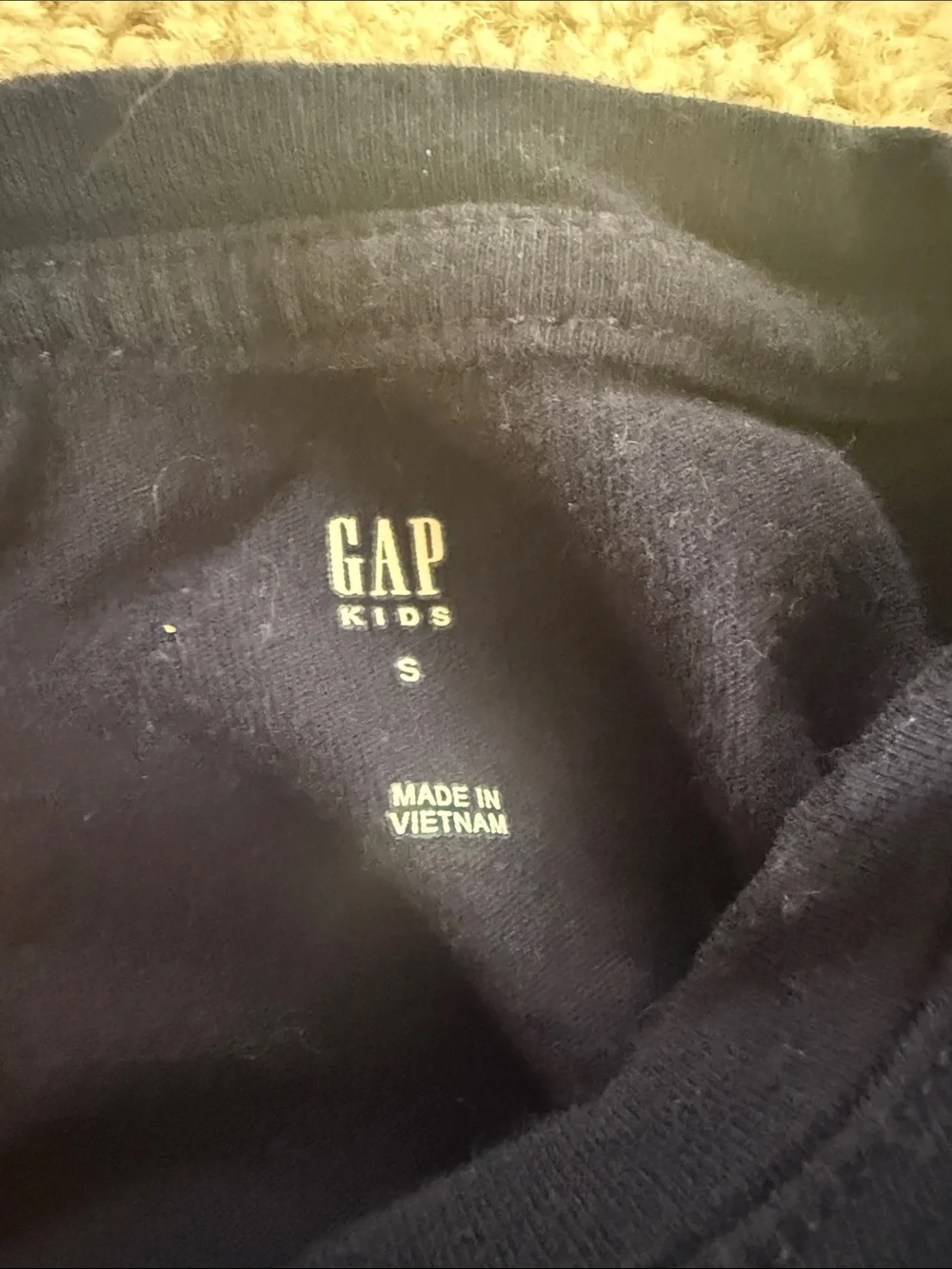 GAP Navy Long-Sleeve Top with Sequin Unicorn